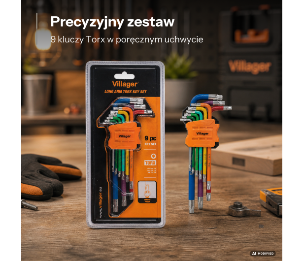VILLAGER Zestaw torx, 9 elem. 059882 - 1604137 - zdjęcie 2